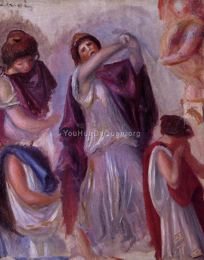 Scene Antique - Femmes aux Peplums - 皮埃尔·奥古斯特·雷诺阿